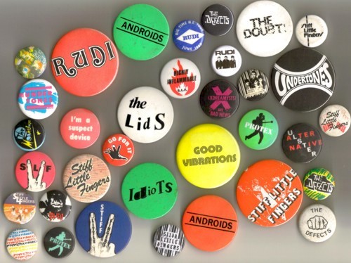 Northern Ireland Punk Rock Memorabilia Original Badges